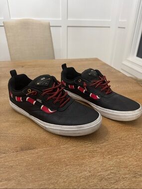 Vans Kyle Walker Pro Black leather Coral snake skater shoe